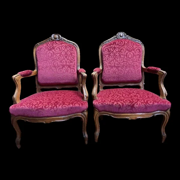 Paire de fauteuils de style Louis XV 19e