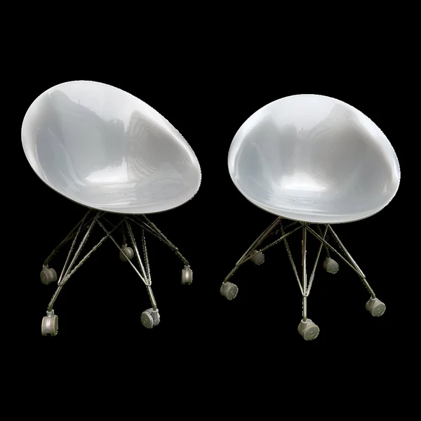 Paire de fauteuils Ero-s Kartell par Philippe Starck