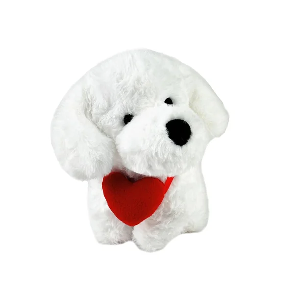 Peluche Chien Cœur rouge - Kalidou