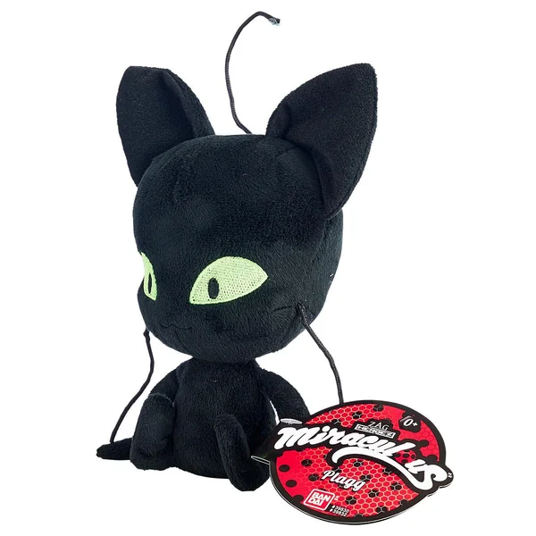 Peluche Miraculous Ladybug ou Chat Noir 15 cm