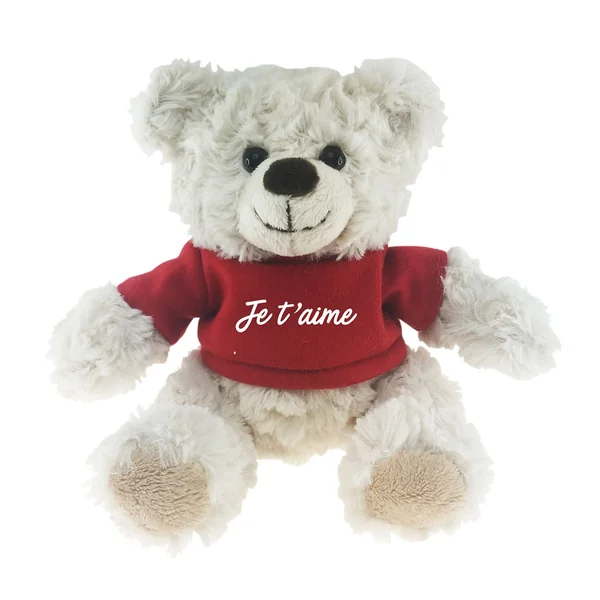 Peluche Ours T-shirt Je t'aime - Kalidou
