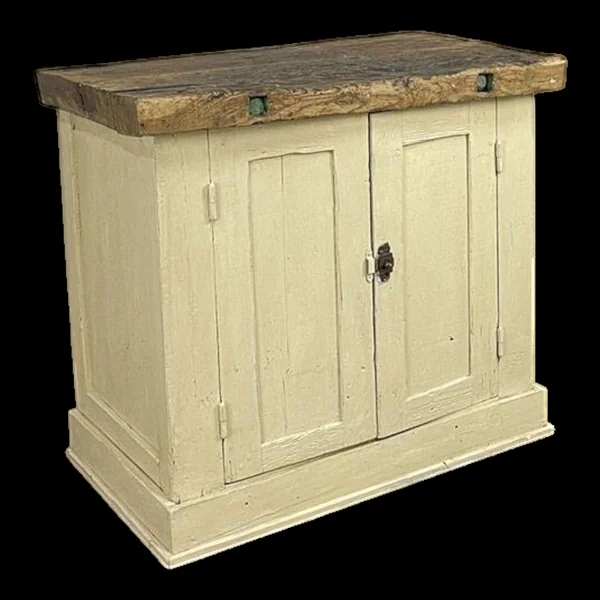 Petit établi 1900 patine beige clair