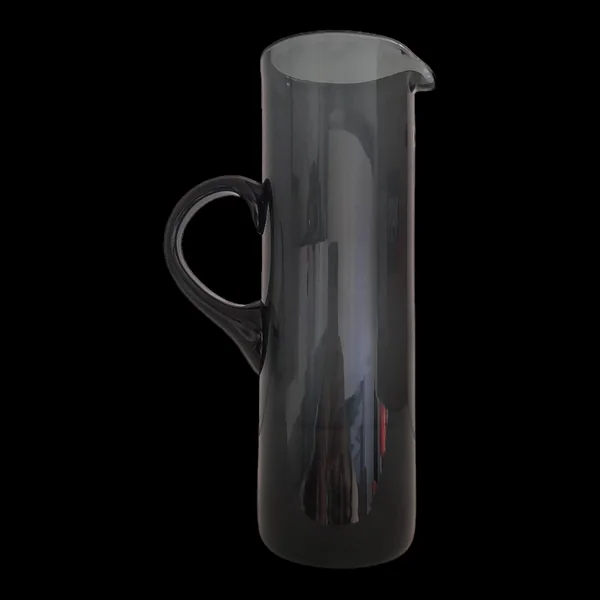 Pichet danois en verre fumé bleu-gris