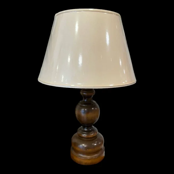Pied de lampe bois tourné