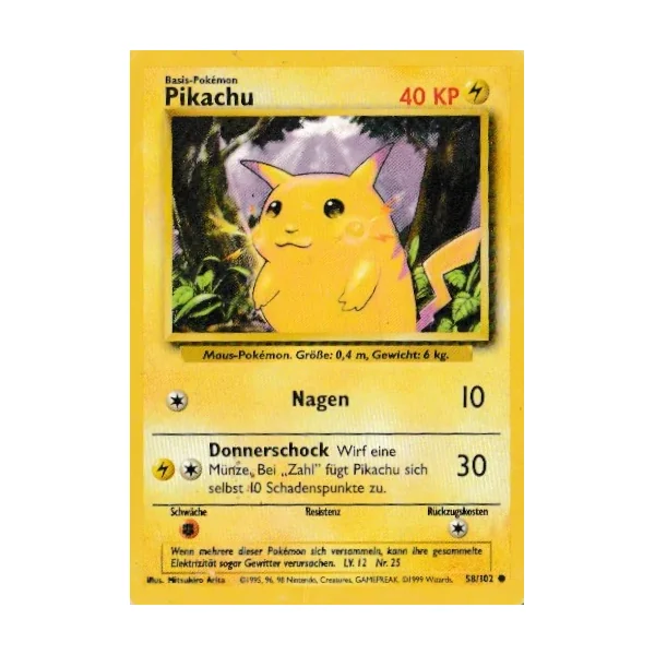 Pikachu 58/102 (DE)