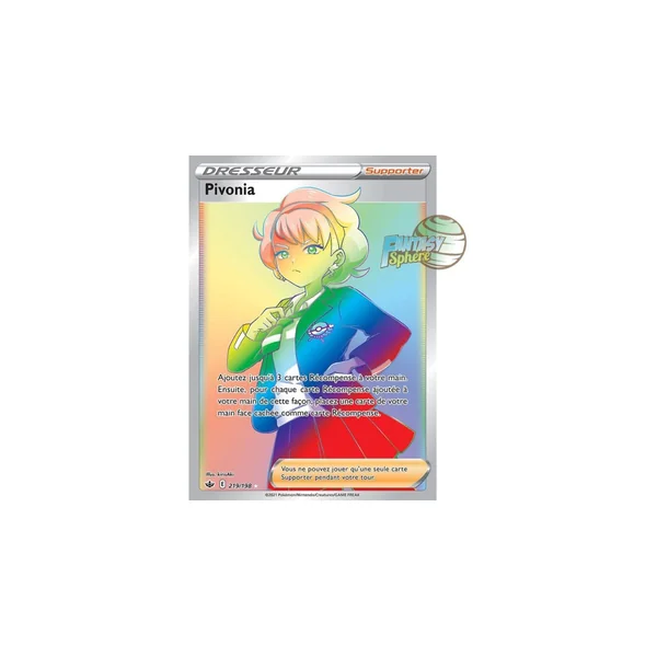 Pivonia - Secret Rare 219/198 - Epee et Bouclier Regne de Glace