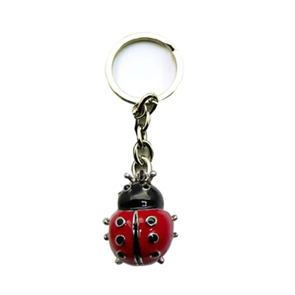 Porte-clés métal coccinelle - Porte-clés
