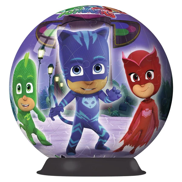 Puzzle 3D rond 72 pièces - Pyjamasques