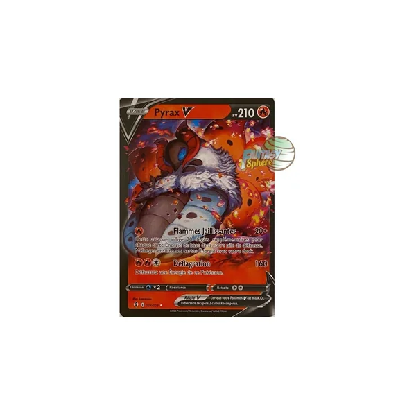 Pyrax V - Ultra Rare 21/203 - Epee et Bouclier Evolution Celeste