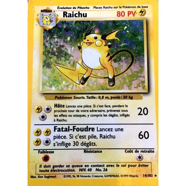 Raichu 14/102 (Holographique)