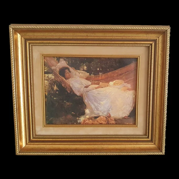 Reproduction sur toile - The Arbour par Sir Alfred Munnings