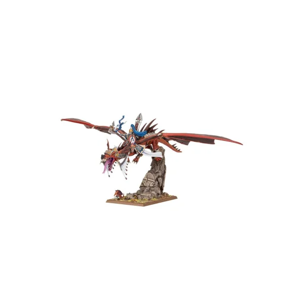 Seigneur Haut Elfe sur son dragon - Warhammer The Old World