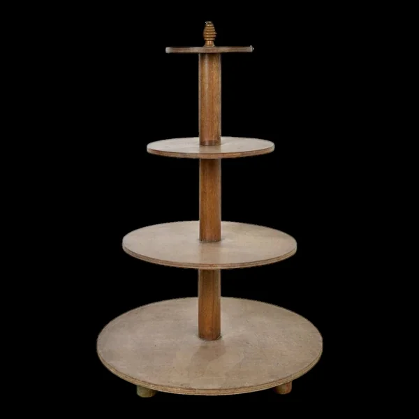 Sellette de présentation circulaire en bois