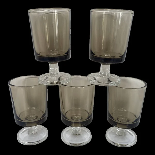 Set de 5 verres à liqueur Luminarc Suède fumé