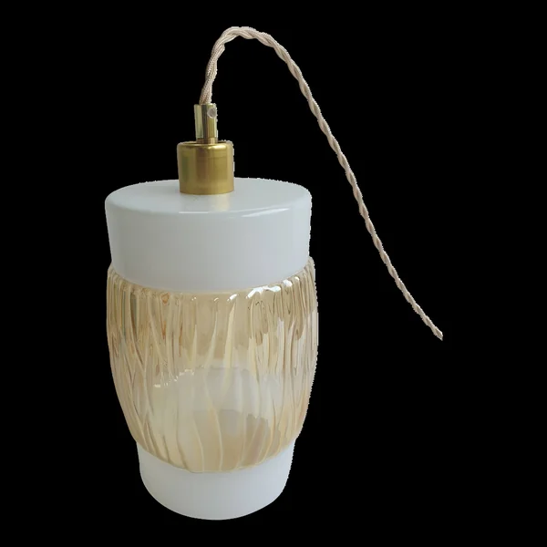 Suspension baladeuse en verre vintage