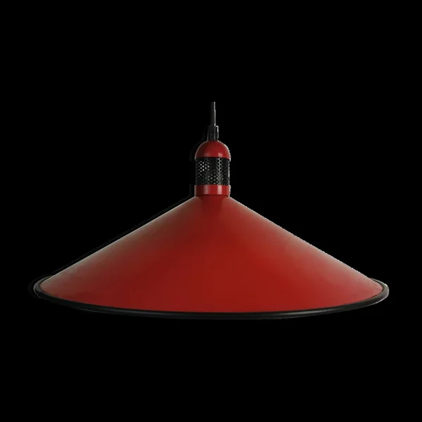 Suspension en métal rouge, années 80
