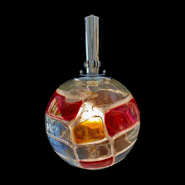 Suspension Globe Mazzega verre Murano bicolore