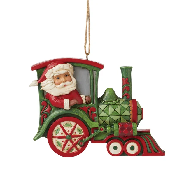 Suspension Père Noël Train - Heartwood Creek