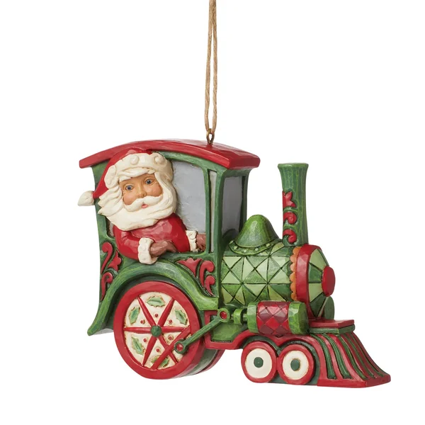 Suspension Père Noël Train - Heartwood Creek