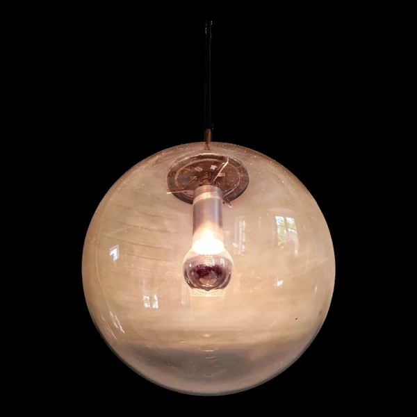 Suspension Space Age en verre fumé
