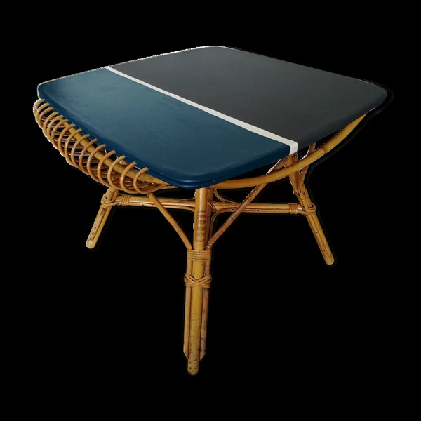 Table basse en rotin