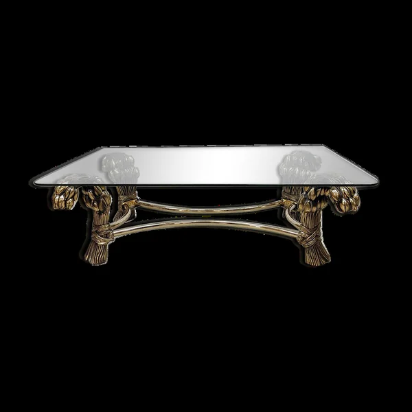 Table basse vintage 'Hollywood Regency' Willy Daro