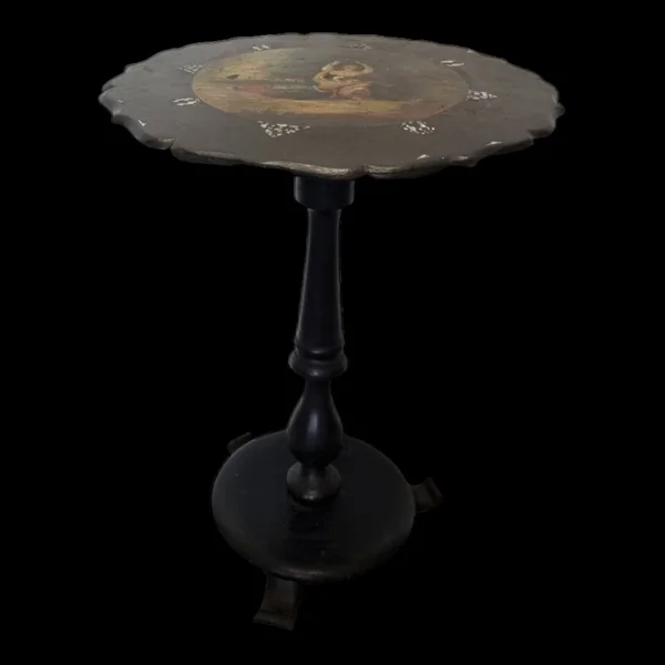 Table d'appoint victorienne antique à plateau inclinable, années 1880