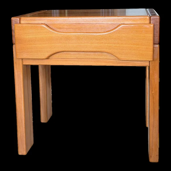 Table de chevet en orme massif – Maison Regain