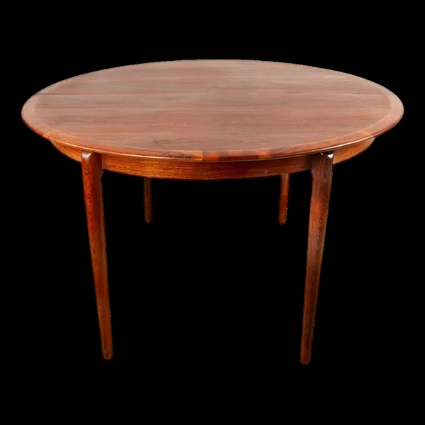 Table de repas extensible Danoise en palissandre par Kai Lyngfeldt Larsen.