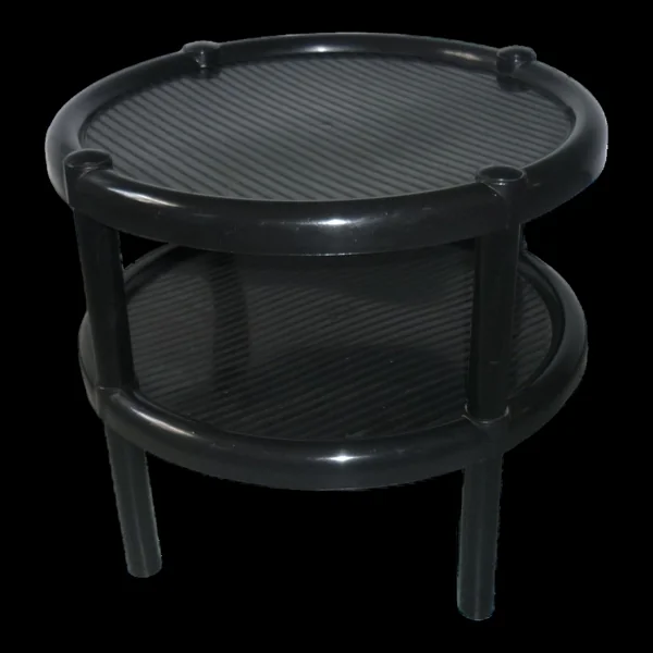 Table noire avec 2 plateaux, 1970