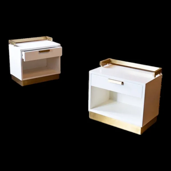 Tables de nuit par Luciano Frigerio, Italie 1970s