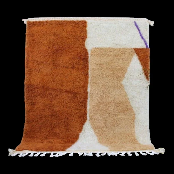 Tapis beni ouraine artisanale fait main