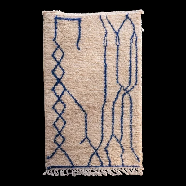 Tapis berbère Amazigh Beni Ouarain - 140 x 88 cm