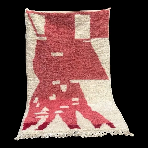 Tapis berbère beni ourain traditionnel