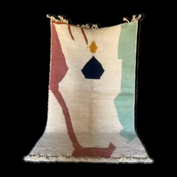 Tapis berbère fait main traditionnelle taille 2/3 m