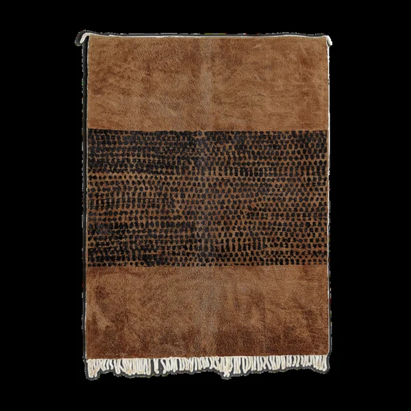 Tapis marocain moderne marron