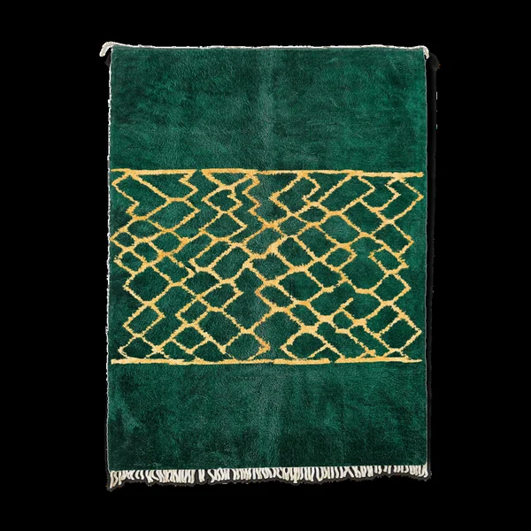 Tapis marocain moderne vert
