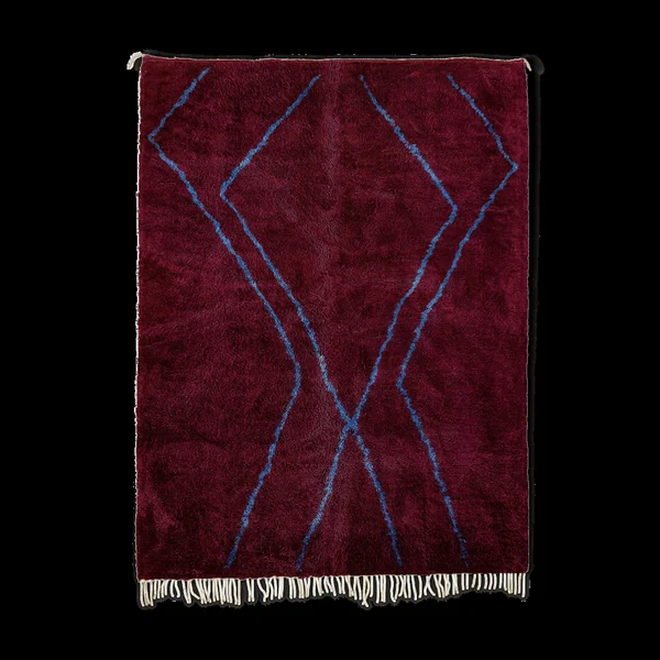 Tapis marocain rouge foncé 240x150cm