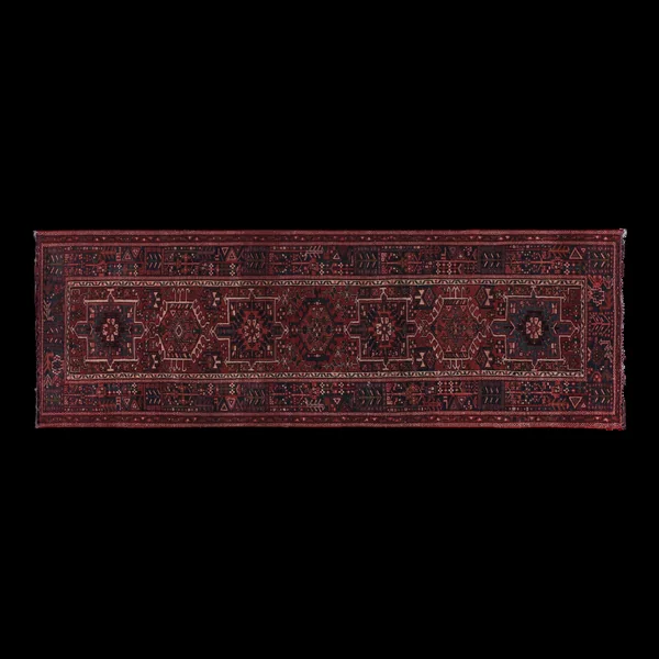 Tapis vintage turc de oushak tissé à la main 112x330 cm