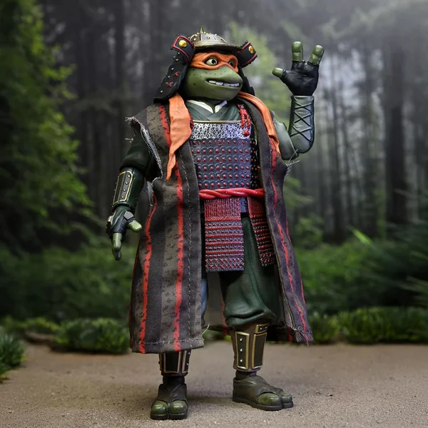 TEENAGE MUTANT NINJA TURTLES 3 (MOVIE) - 7" SCALE ACTION FIGURES - LEONARDO & MICHELANGELO 2 PACK