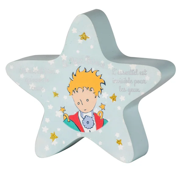 Tirelire bois Étoile - Le Petit Prince