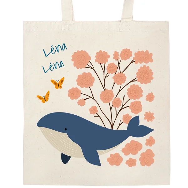 Tote bag à personnaliser -Baby Baleine