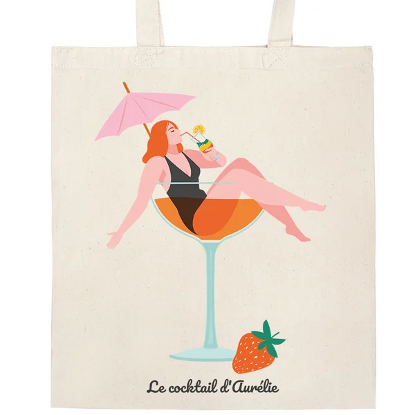 Tote bag à personnaliser - Le cocktail