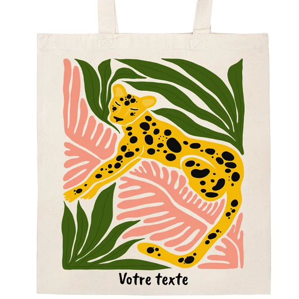 Tote bag à personnaliser - Le guépard