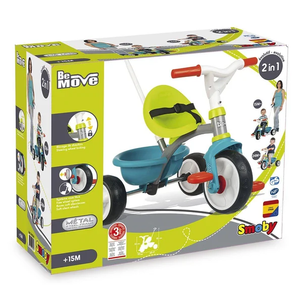 Tricycle be move bleu
