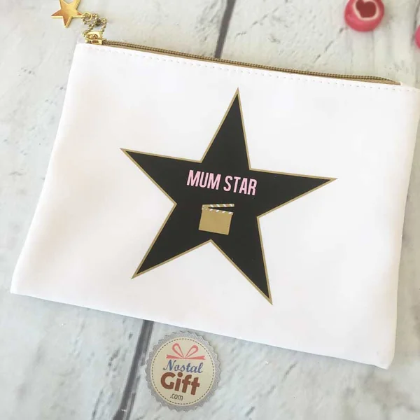 Trousse blanche "Mum Star"