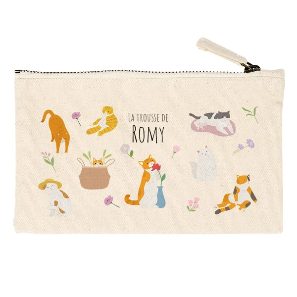 Trousse à personnaliser - Chats