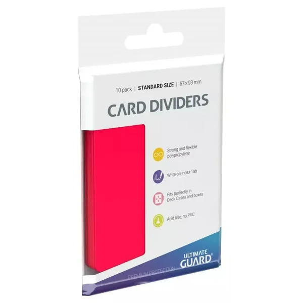 Ultimate Guard 10 intercalaires standard Rouge