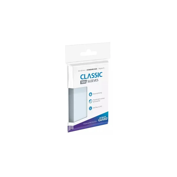 Ultimate Guard - Protèges Cartes - Classic Standard Size Regular Transparent (100)