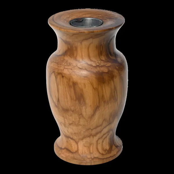 Vase en bois d'olivier